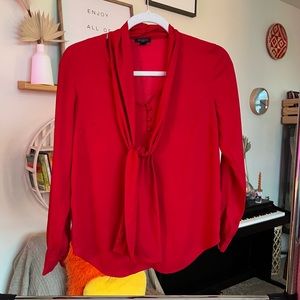Tie neck blouse